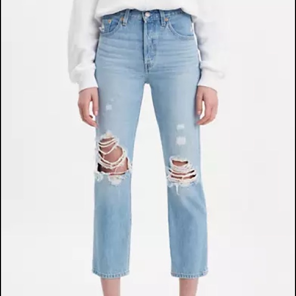 Levi’s 501 Cropped High Rise, Straight Leg 24x28 - Picture 5 of 16